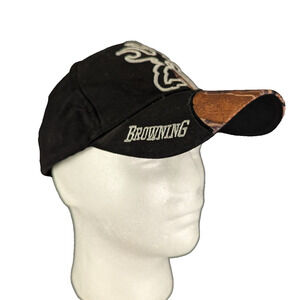 Browning Hat Adjustable Camouflage Cap Black One Size Fits All